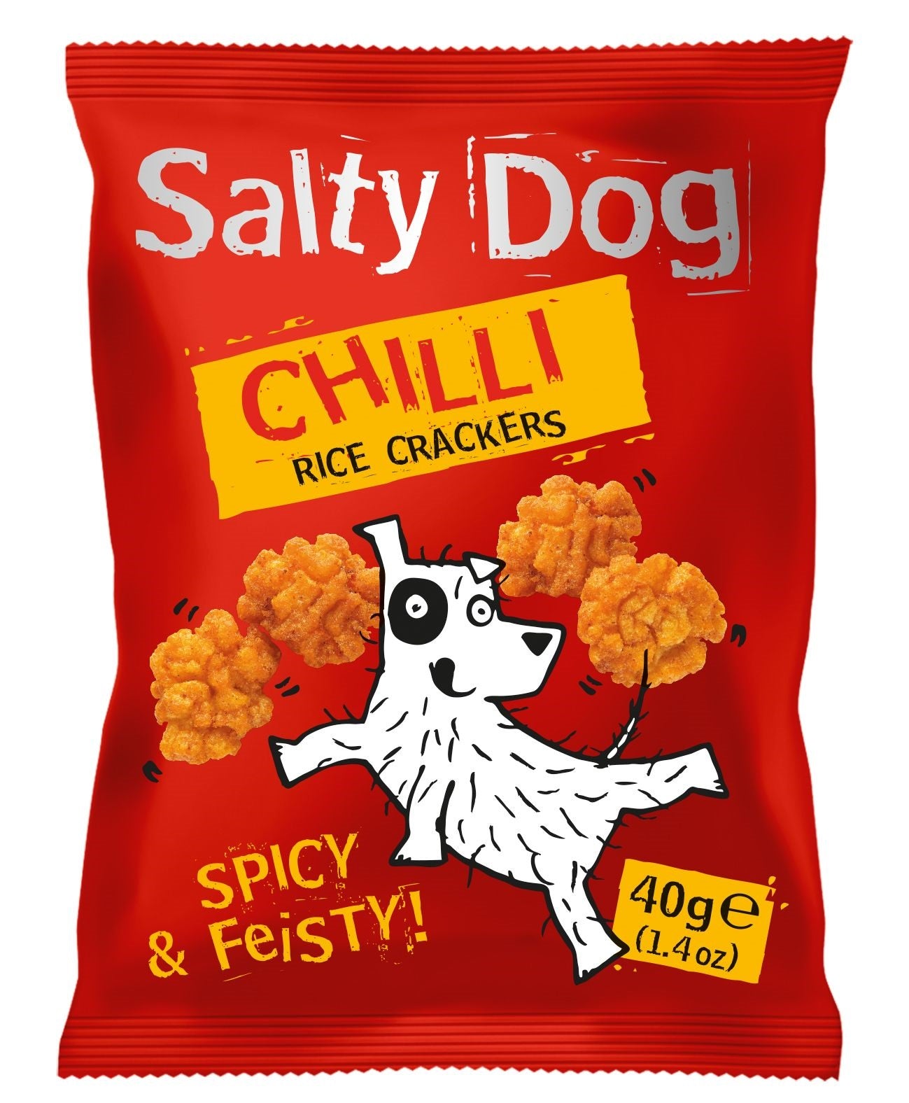*NEW* Salty Dog Chilli Rice Crackers 12x40g