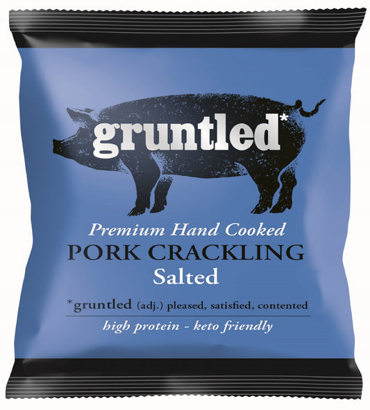 Gruntled Pork Crackling Salted 20x35g